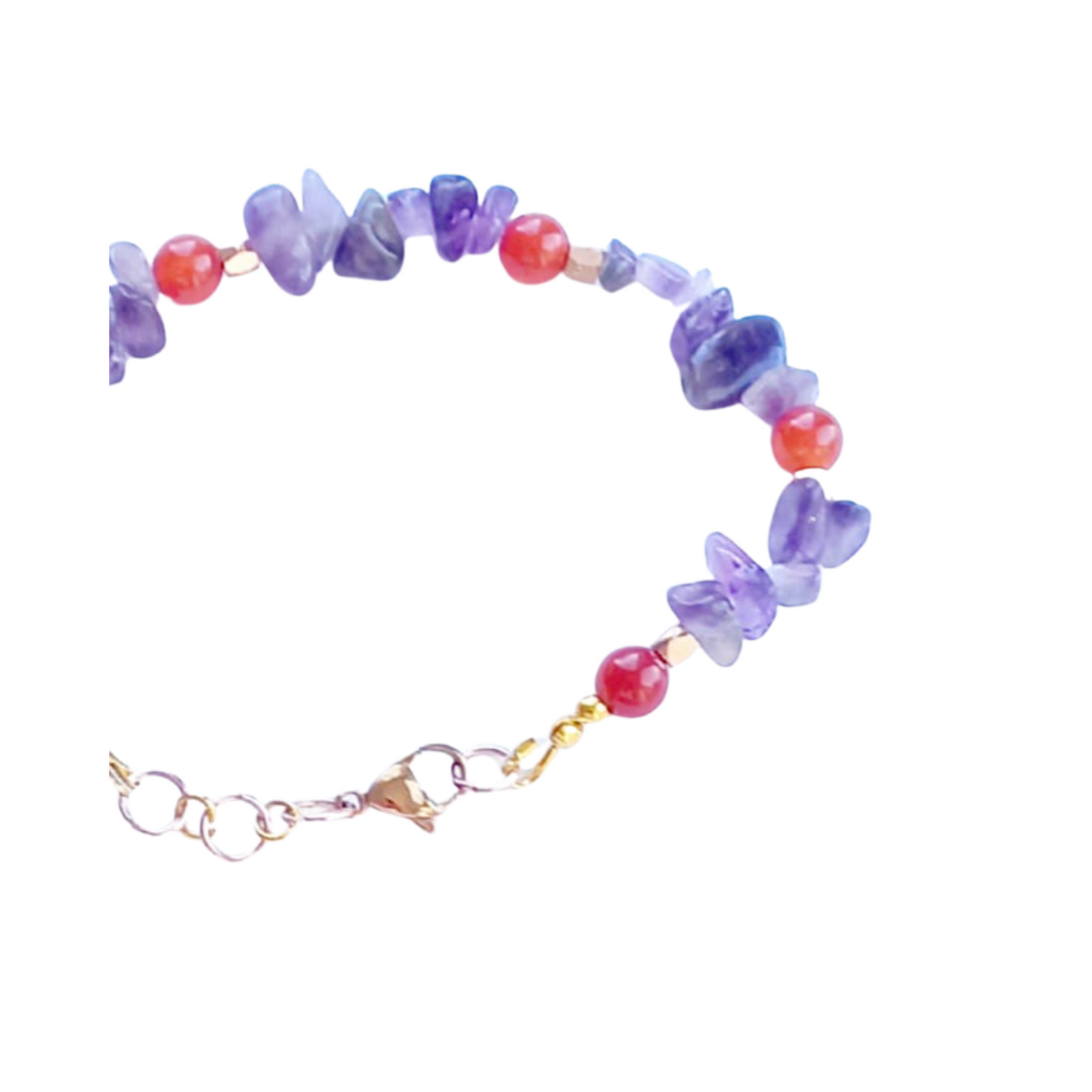 Pulsera de Amatista y Cornalina